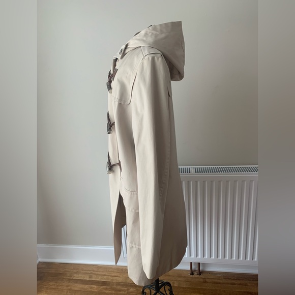 Michaels Cream Duffle Coat with Brown Accents - Picture 4 of 12
